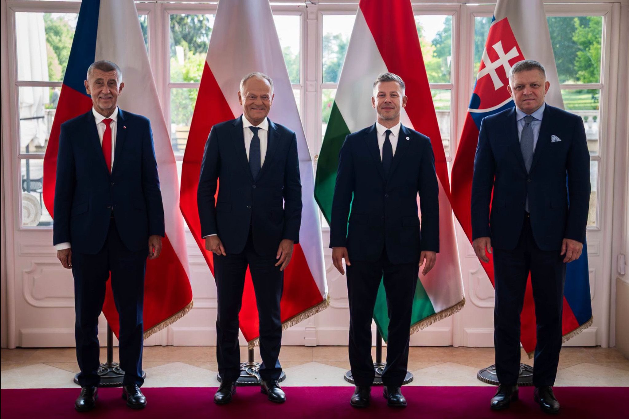 Magyar Péter a gödöllői csúcstalálkozón: The V4 is back