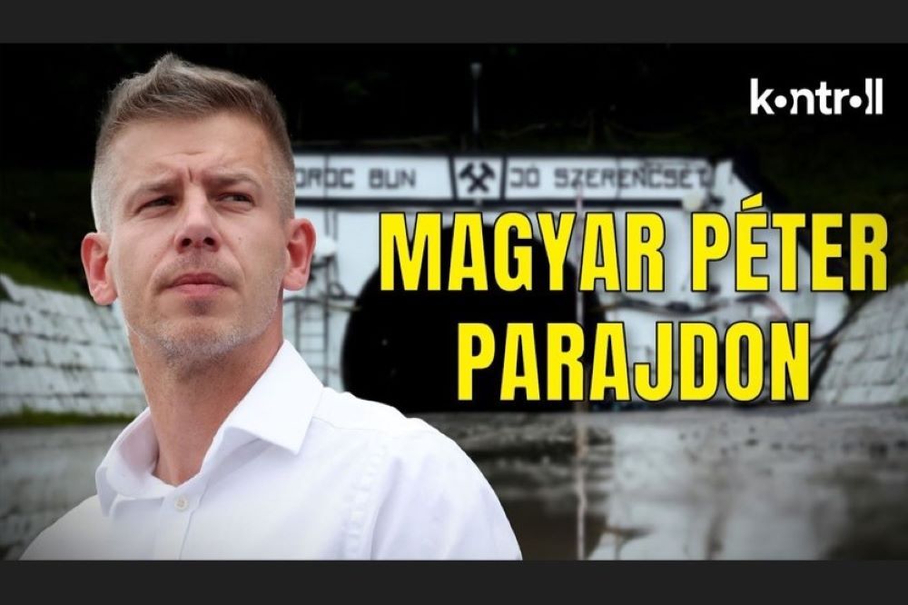 Videó: Magyar Péter a parajdi sóbányánál