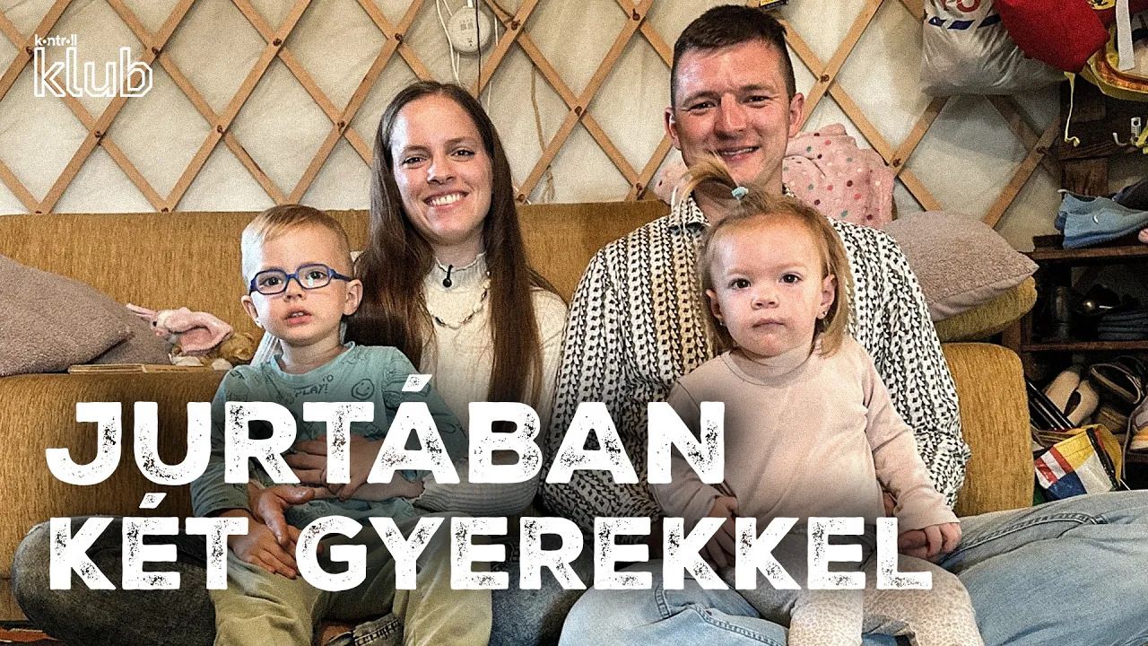 Jurtában élnek két kisgyerekkel, de még padlófűtésük is van