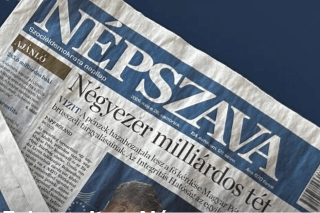A NER alatt megszűnt a napilapok többsége, a Népszava munkatársainak a 30 százalékát elküldik