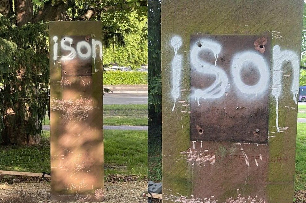 Megrongálták Strasbourg egyetlen magyar emlékhelyét