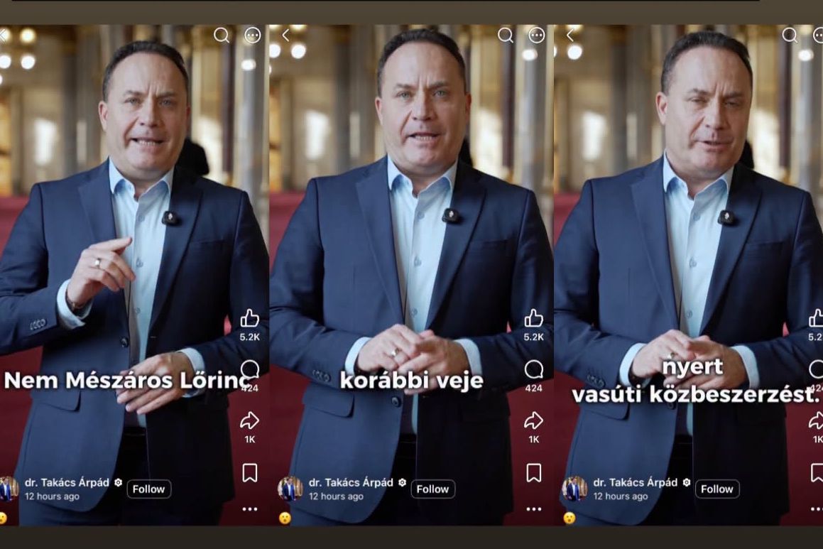 Vitézy Dávid nekiment Takács Árpádnak a Mészáros Lőrinc volt vejéhez köthető közbeszerzés miatt
