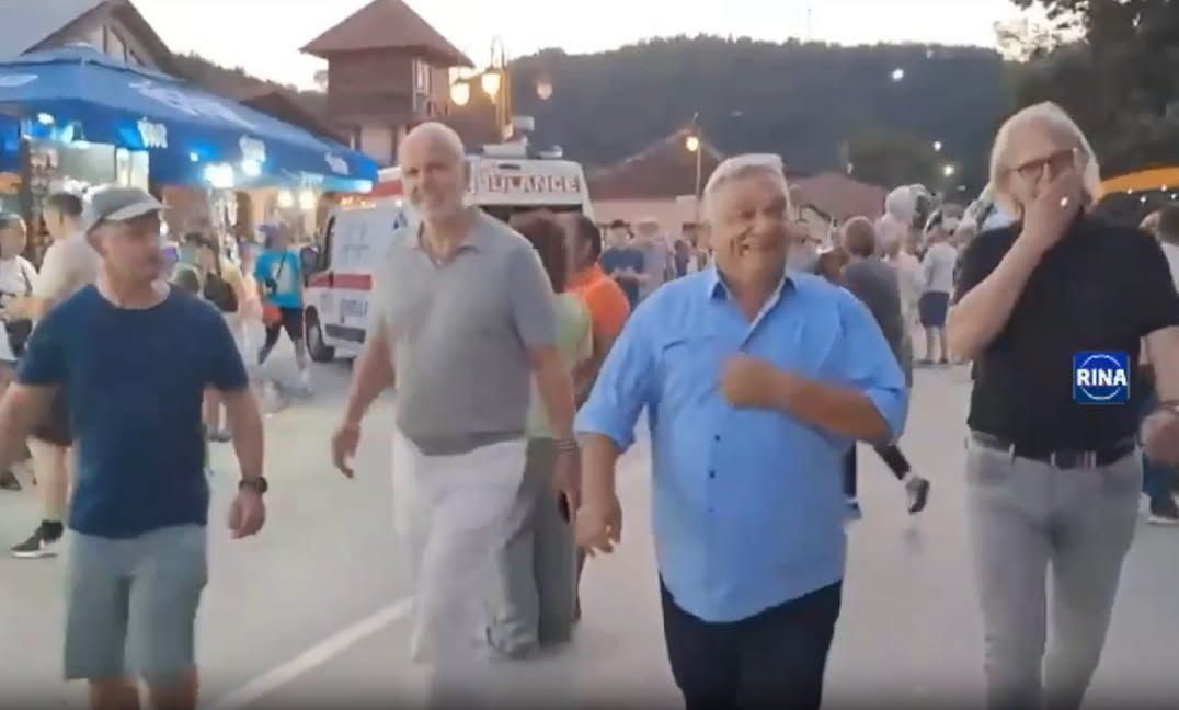 Orbán a MOl alelnökével és Hatvanpuszta tervezőjével múlatta az időt Szerbiában